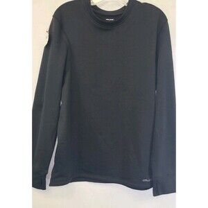 Pajar Mens Sz Large Black Fleece Crew Sweatshirt Sweater Long Sleeve